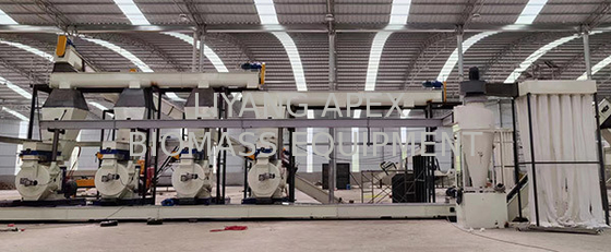 Large DR650 Biomass Wood Pellet Production Line 3t/h Biomass Pellet Line