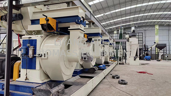 Large DR650 Biomass Wood Pellet Production Line 3t/h Biomass Pellet Line