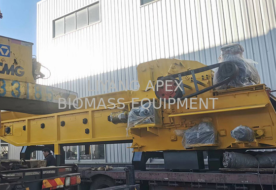 Wood Pallet Crusher 20t/h Heavy Dusty Waste Wood Crushing Machine in VN