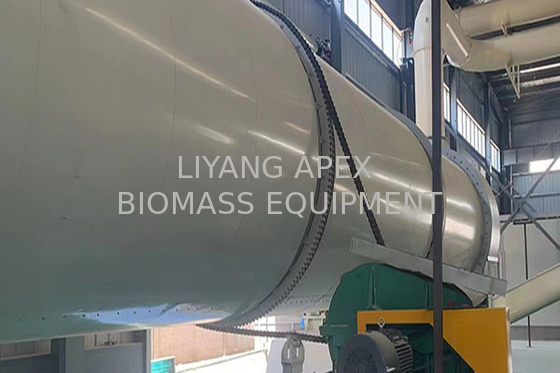 Single Layer Drum Dryer For Wood Sawdust Sludge Rotary Dryer 5t/h