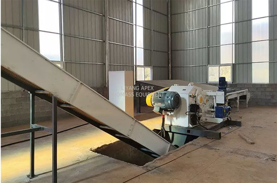 15t/H 110kw Drum Wood Log Chipper Machine 650r/Min For Paper Mills